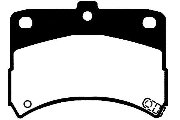 KAVO PARTS stabdžių trinkelių rinkinys, diskinis stabdys BP-1513